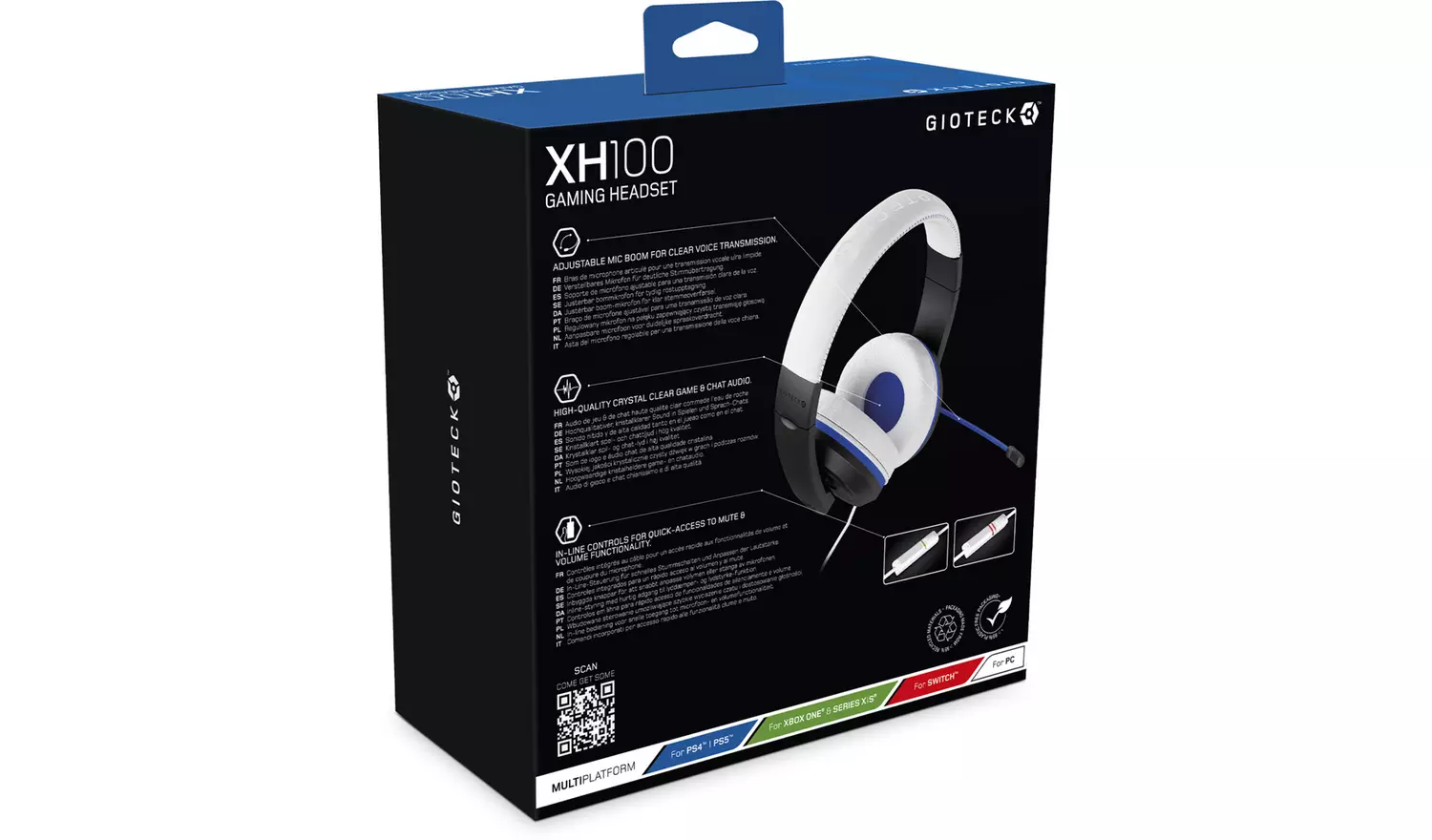Gioteck XH100P PS5, PS4, Xbox, Switch, PC, Headset