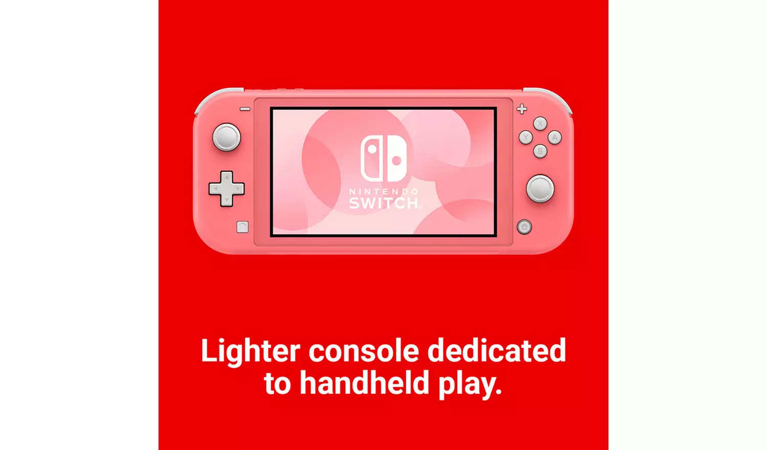 Nintendo Switch Lite Handheld Console - Coral