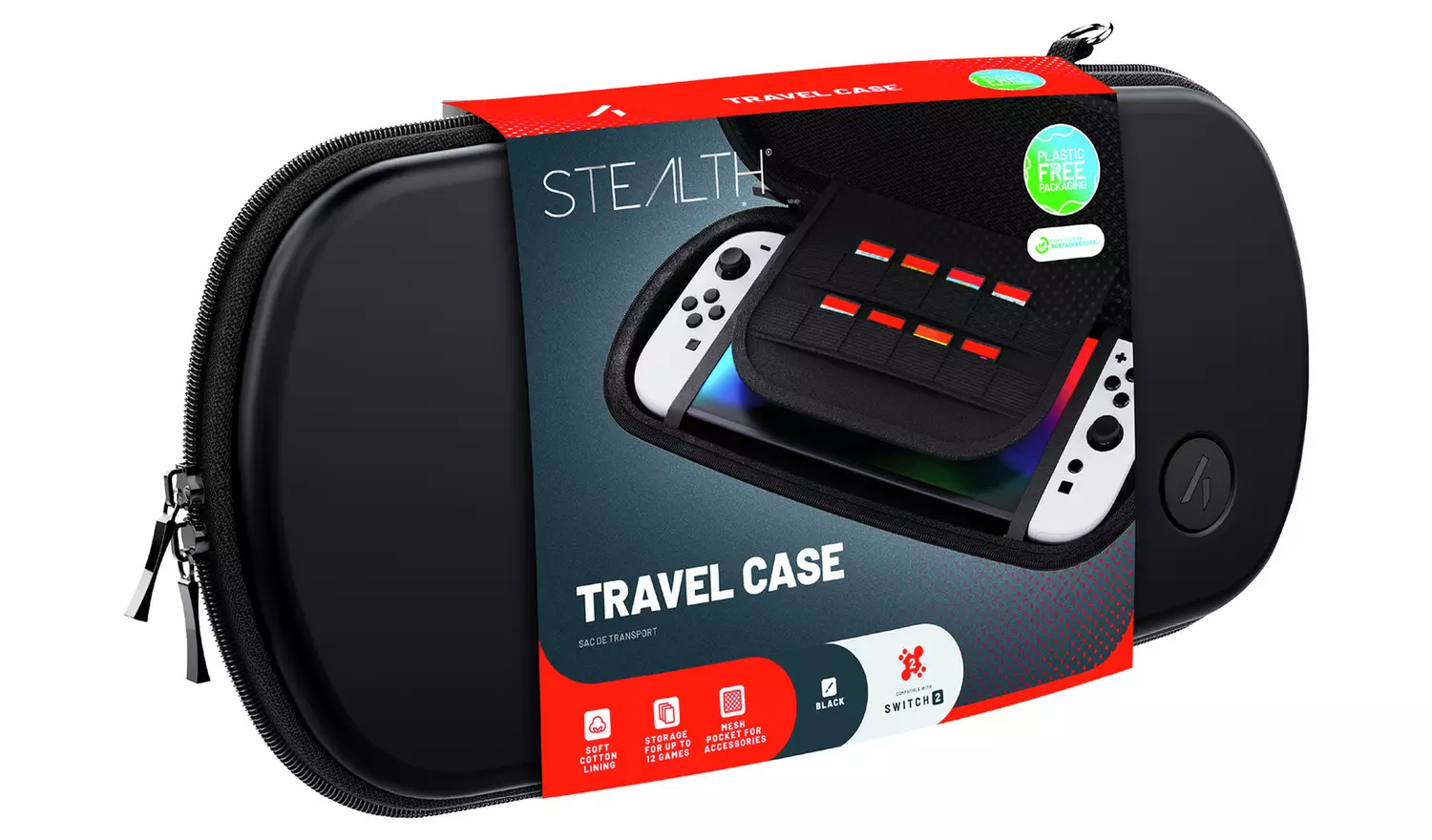 STEALTH Travel Case For Switch, Switch 2, Lite, OLED