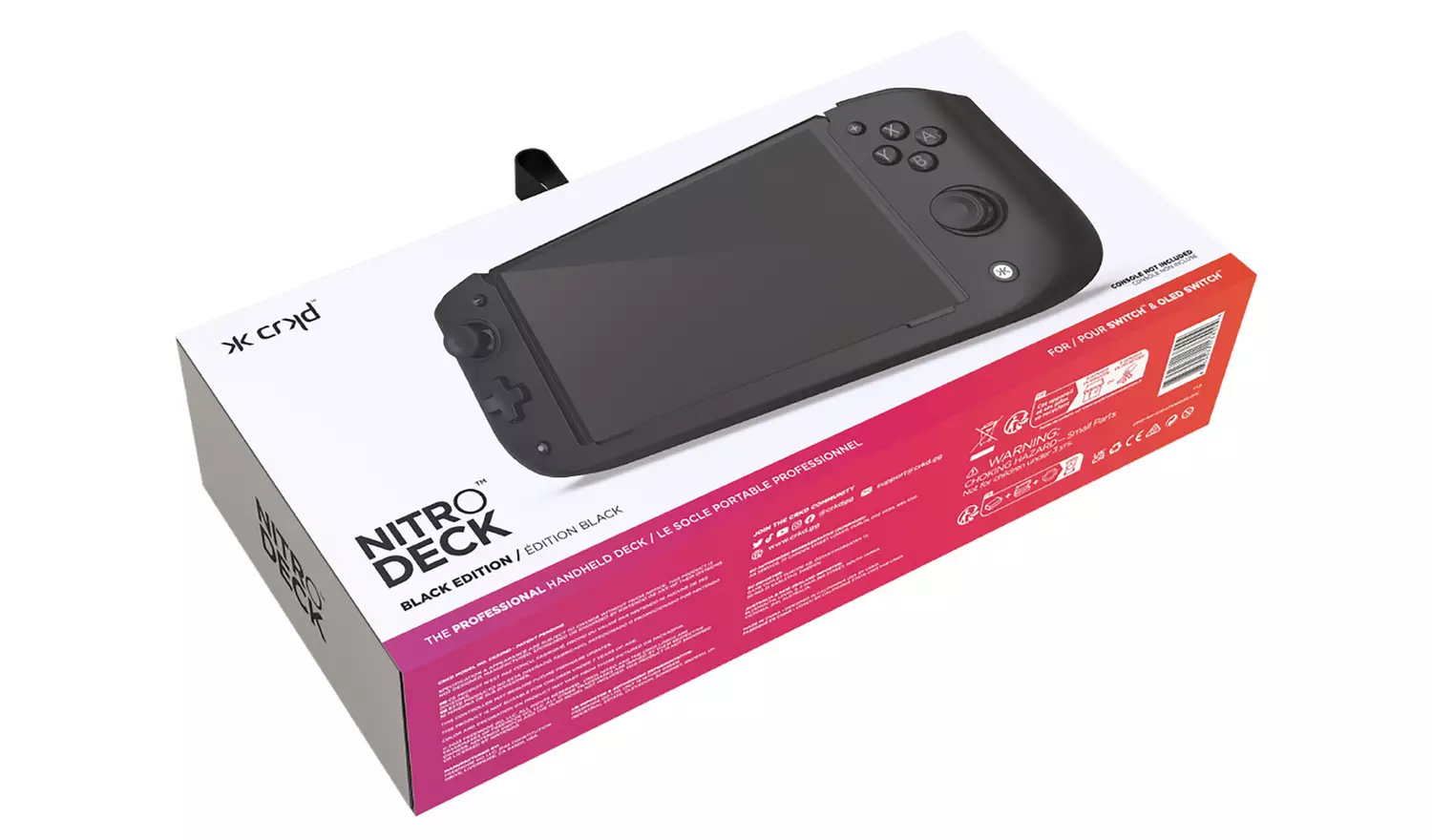 CRKD Nitro Deck Controller For Nintendo Switch - Black