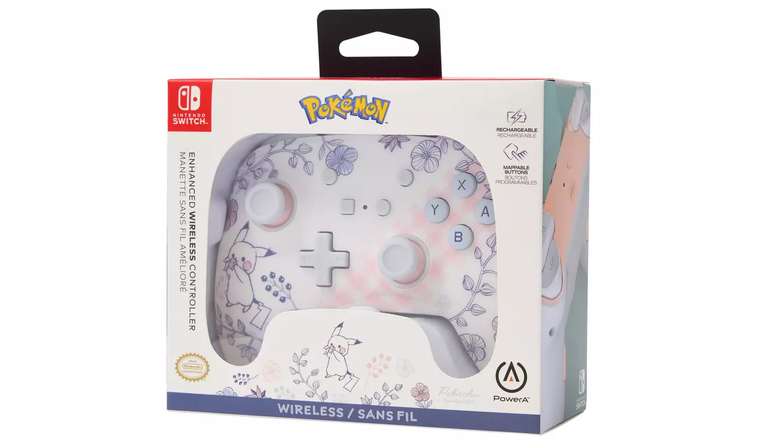 PowerA Licensed Switch Wireless Controller - Pikachu Garden