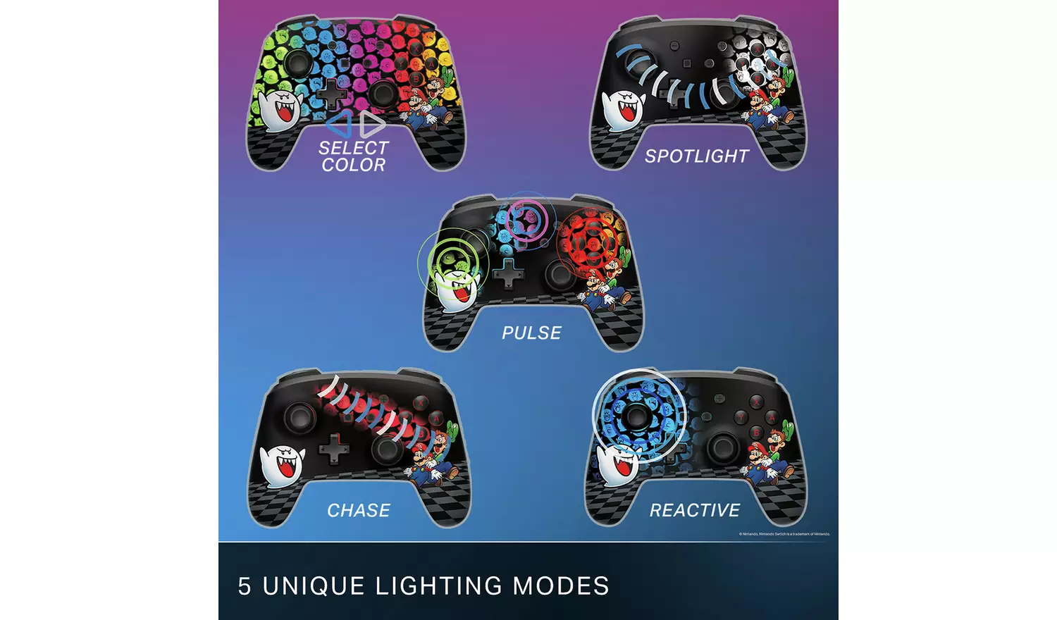 PowerA Enhanced Switch Wireless Controller Mario Peek A Boo