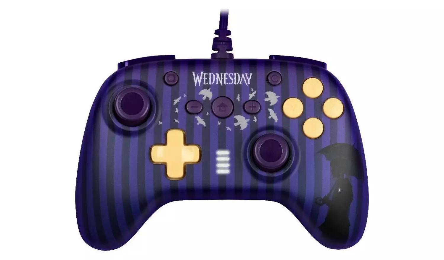 Konix Wednesday Nintendo Switch Wired Controller - Purple