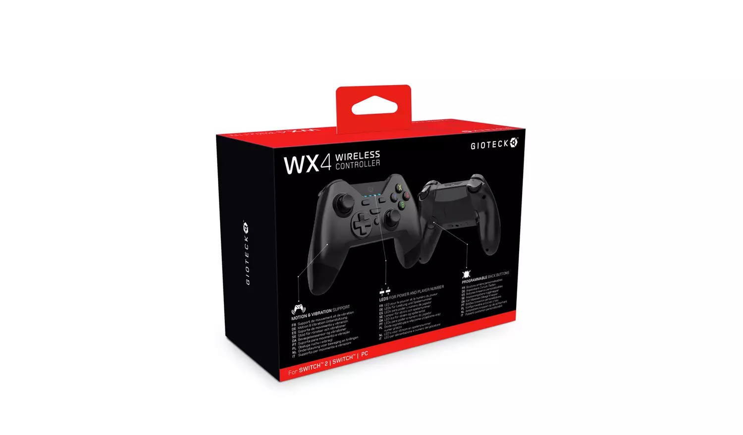 Gioteck WX4 Nintendo Switch Wireless Controller - Black