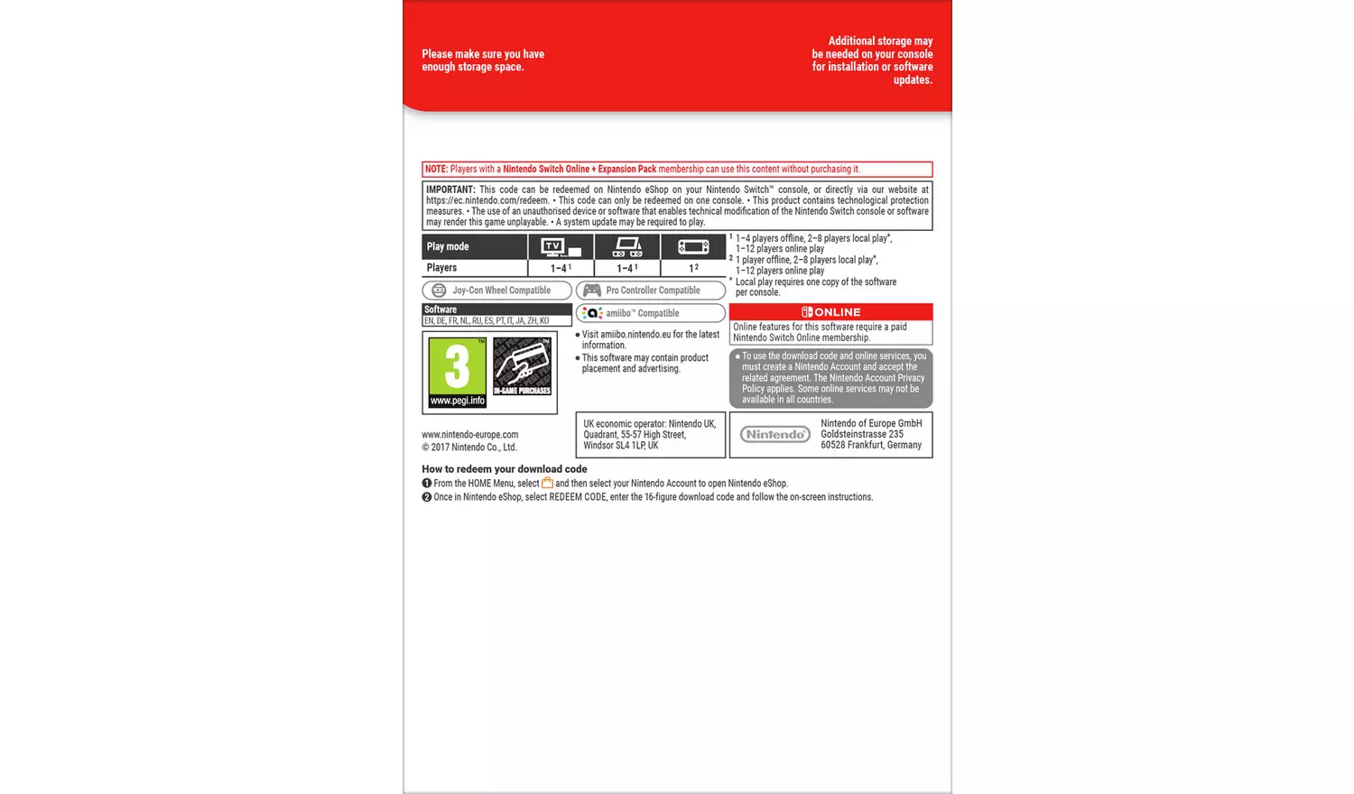 Mario Kart 8 Deluxe - Booster Course Pass