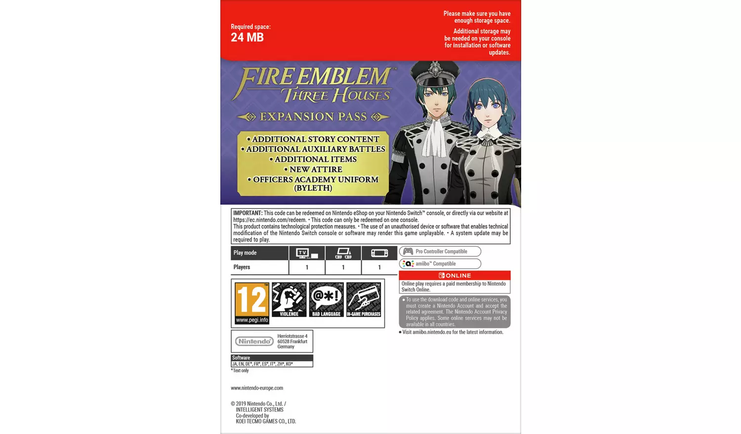 Fire Emblem: Three Houses - Expansion Pass