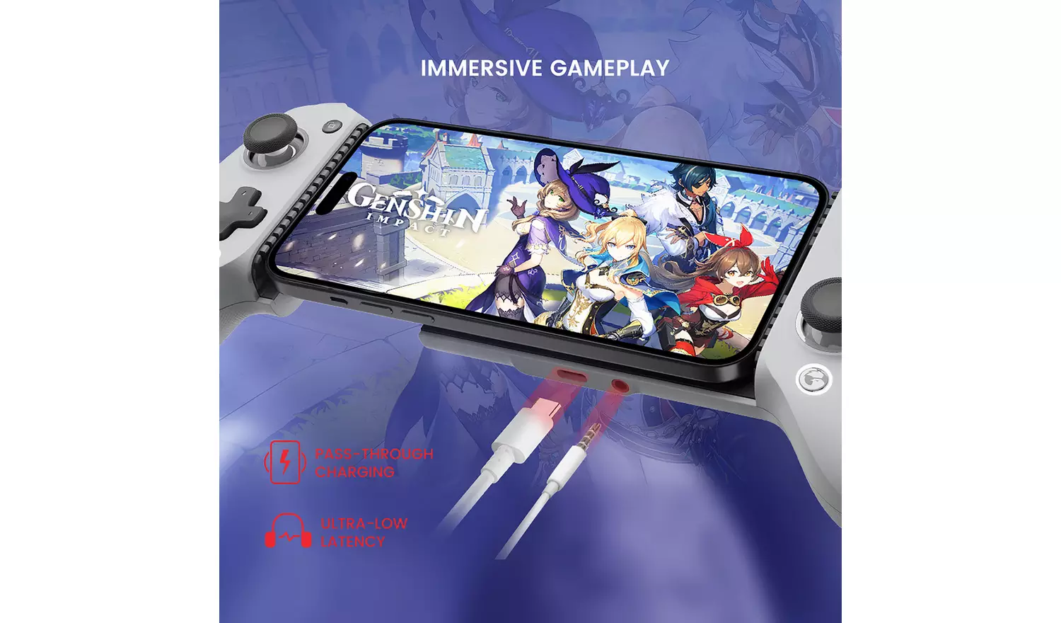 GameSir G8 Galileo Mobile Gaming Controller - Grey