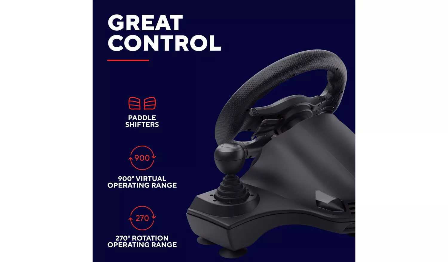 Trust GXT Movi Racing Wheel For PS4, Xbox, PC, Switch