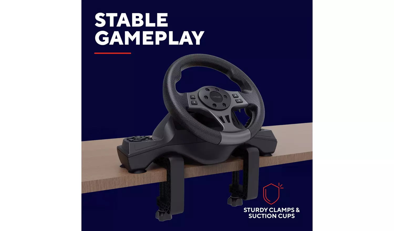 Trust GXT Movi Racing Wheel For PS4, Xbox, PC, Switch