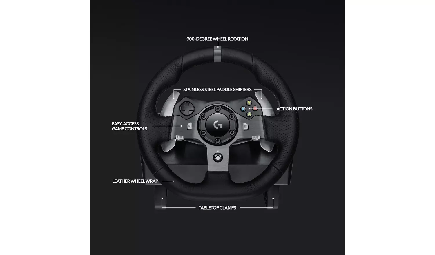 Logitech G920 Driving Force Gaming Steering Wheel - Xbox