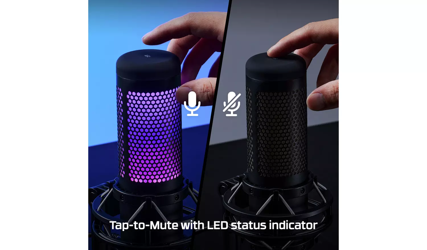 HyperX QuadCast S RGB USB Microphone - PC, PS4, PS5, Mac