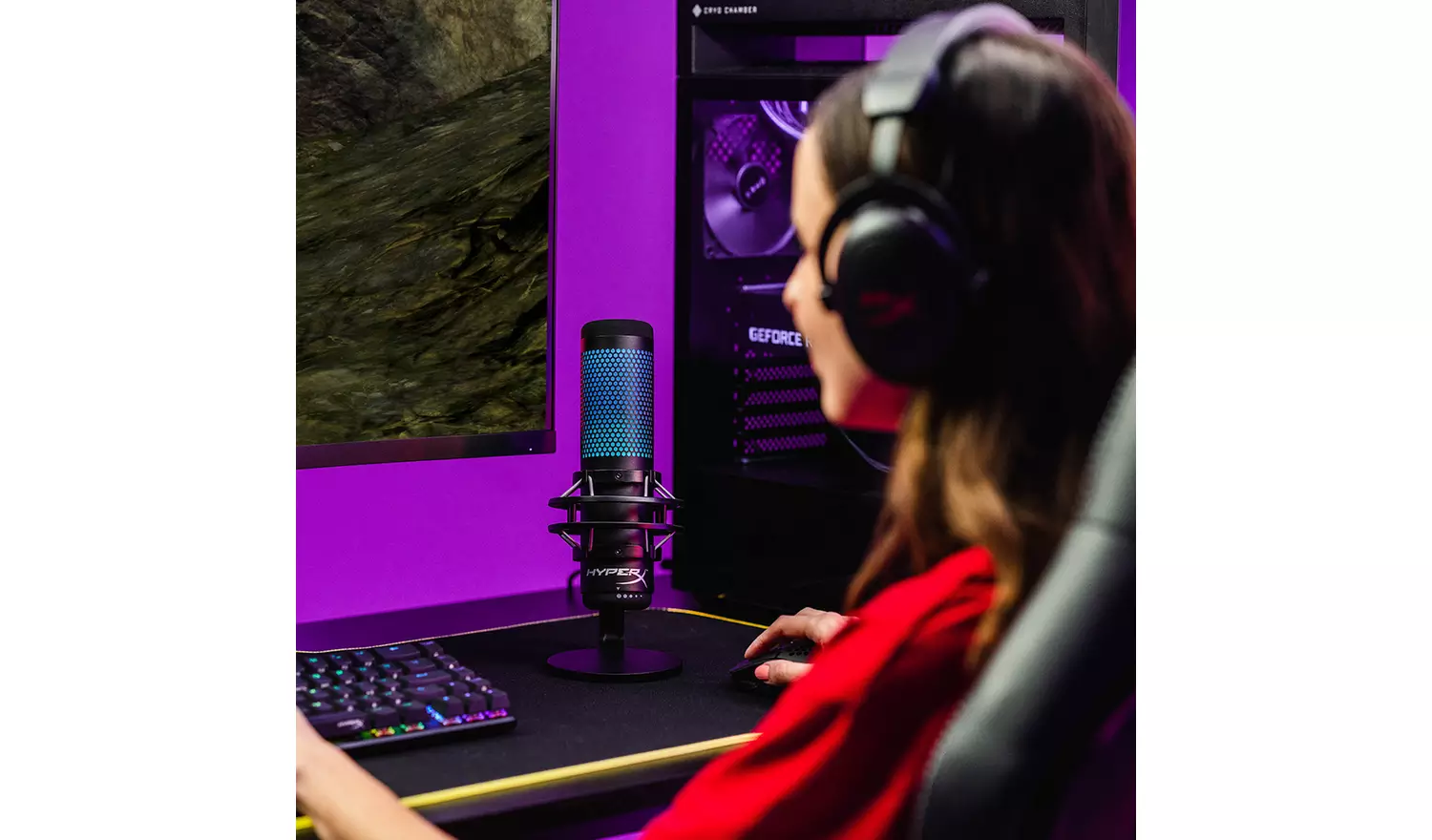 HyperX QuadCast S RGB USB Microphone - PC, PS4, PS5, Mac