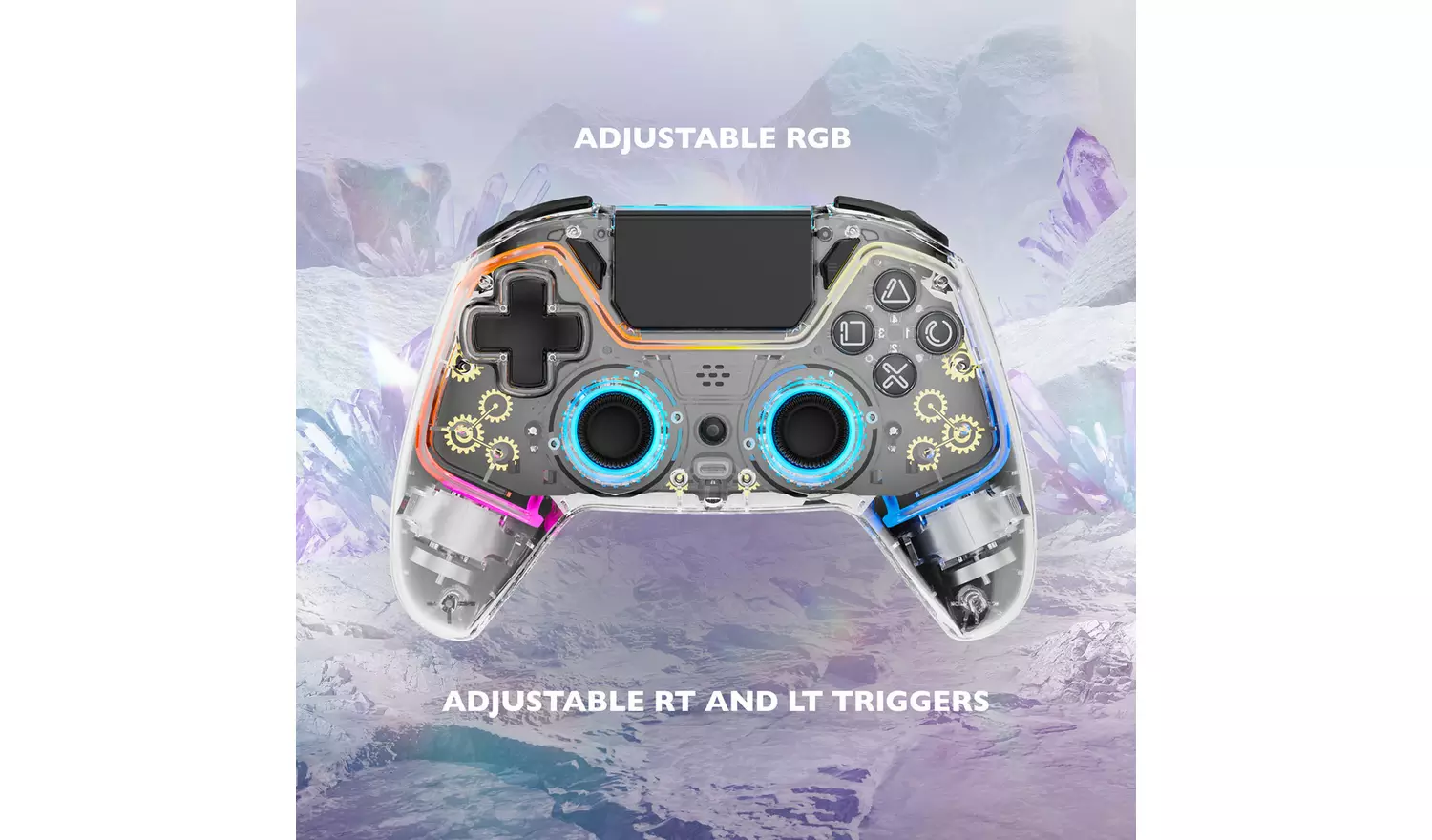 Deltaco PS4 Wireless Pro Controller - Transparent