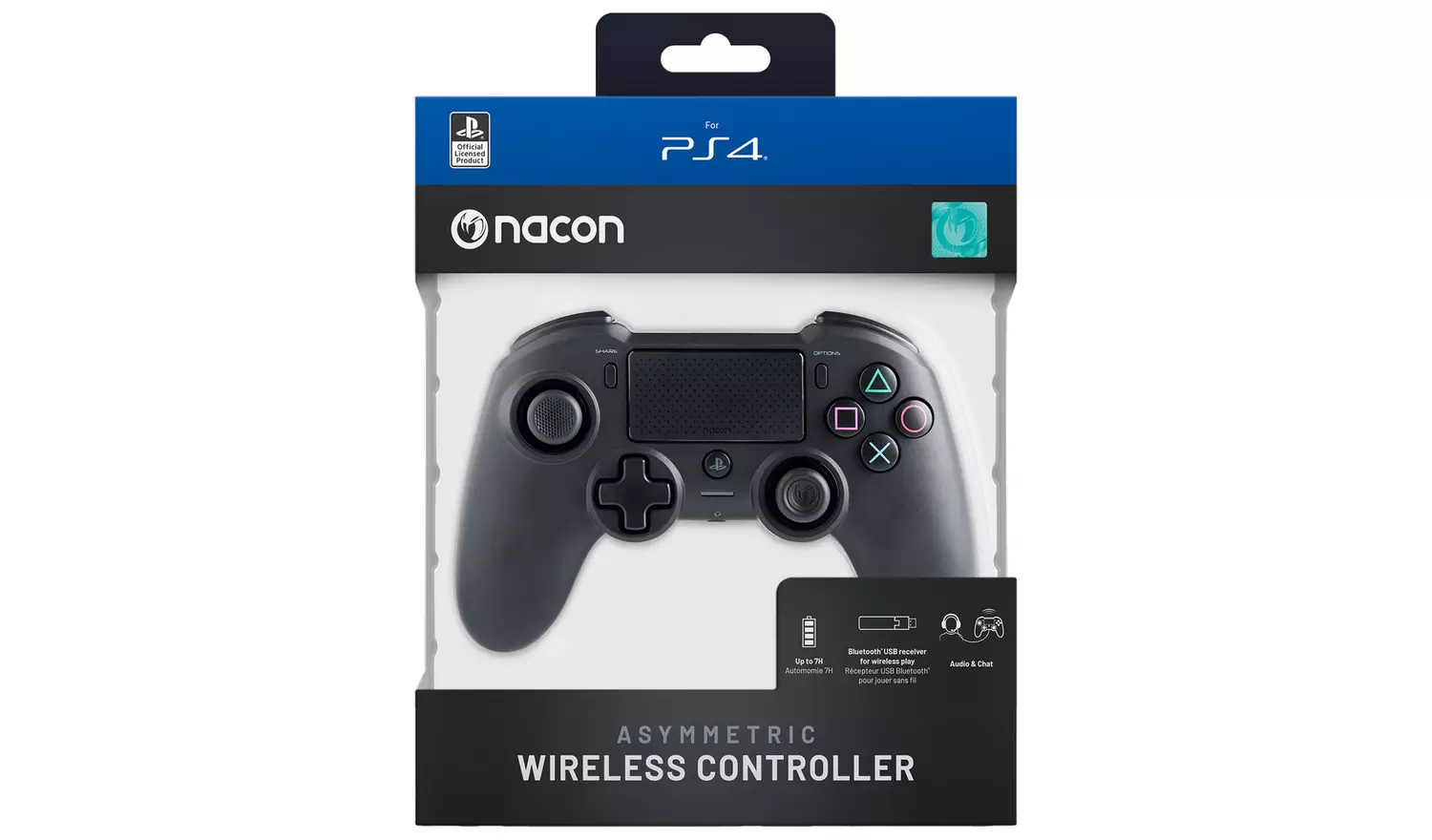 Nacon Official PS4 Asymmetric Wireless Controller - Black