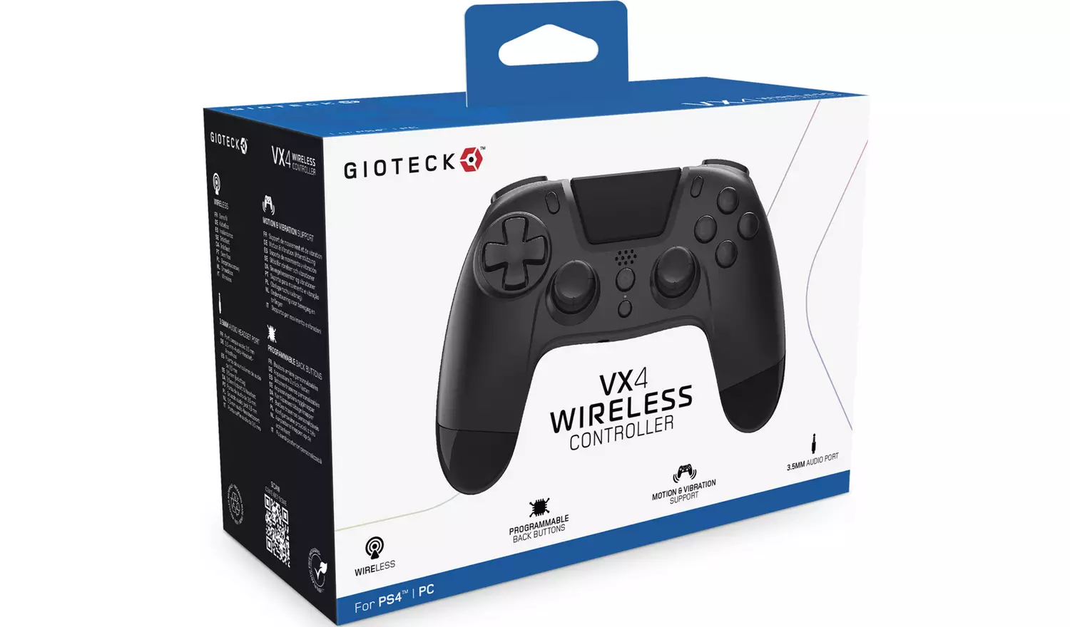 Gioteck VX4 PS4 Wireless Controller - Black