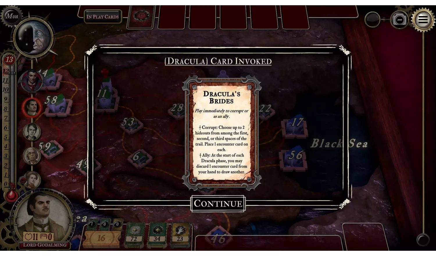 Fury of Dracula: Digital Edition PS4 Game