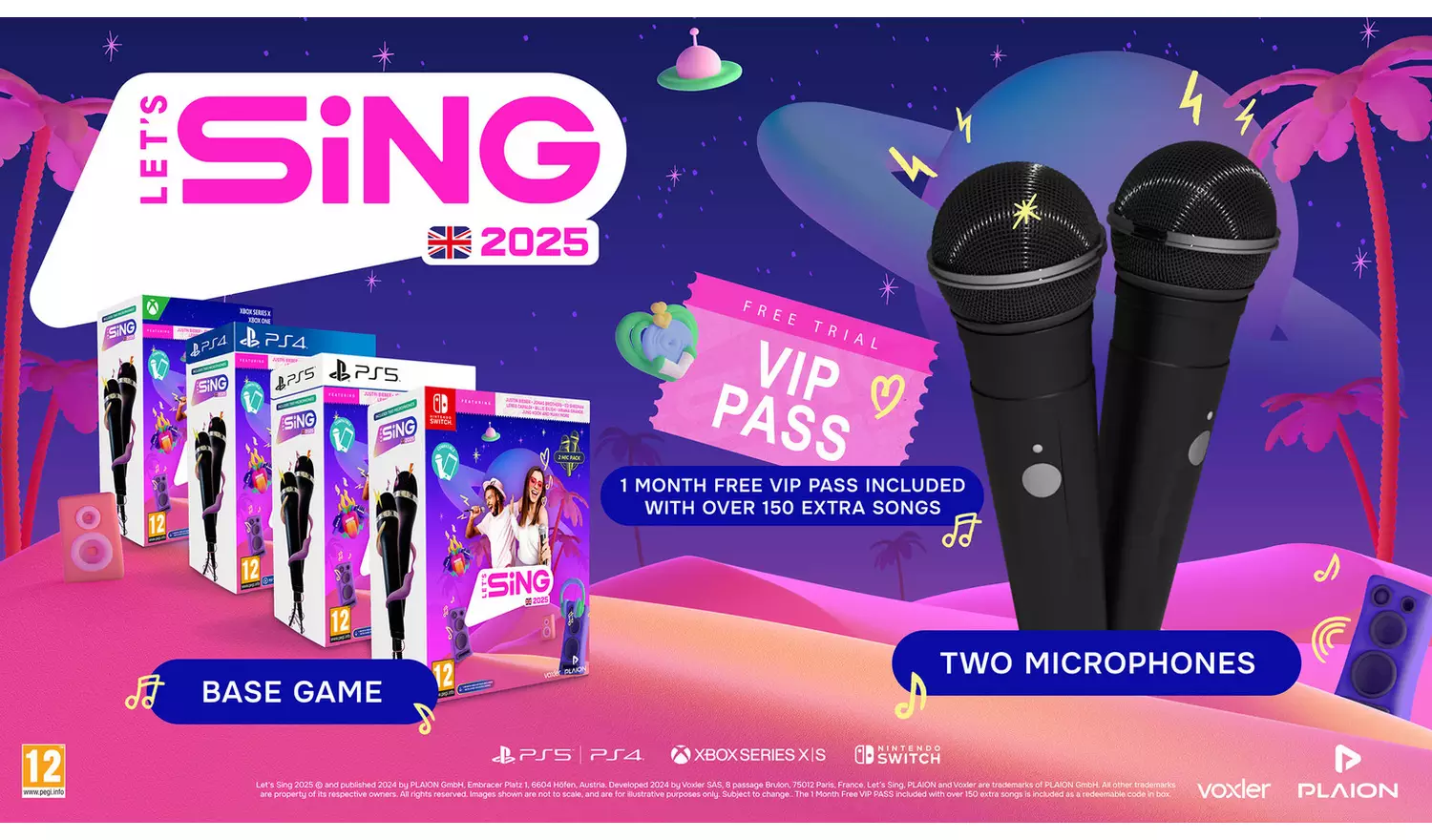Let's Sing 2025 PS5 Game With 2 Mics
