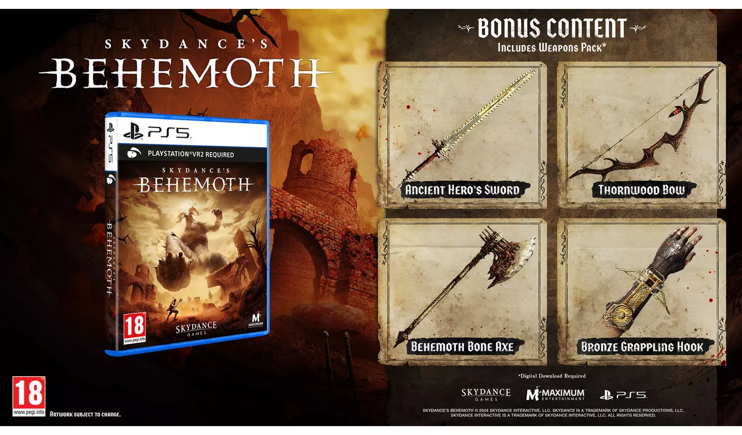 Skydance's Behemoth PS VR2 Game (PS5)