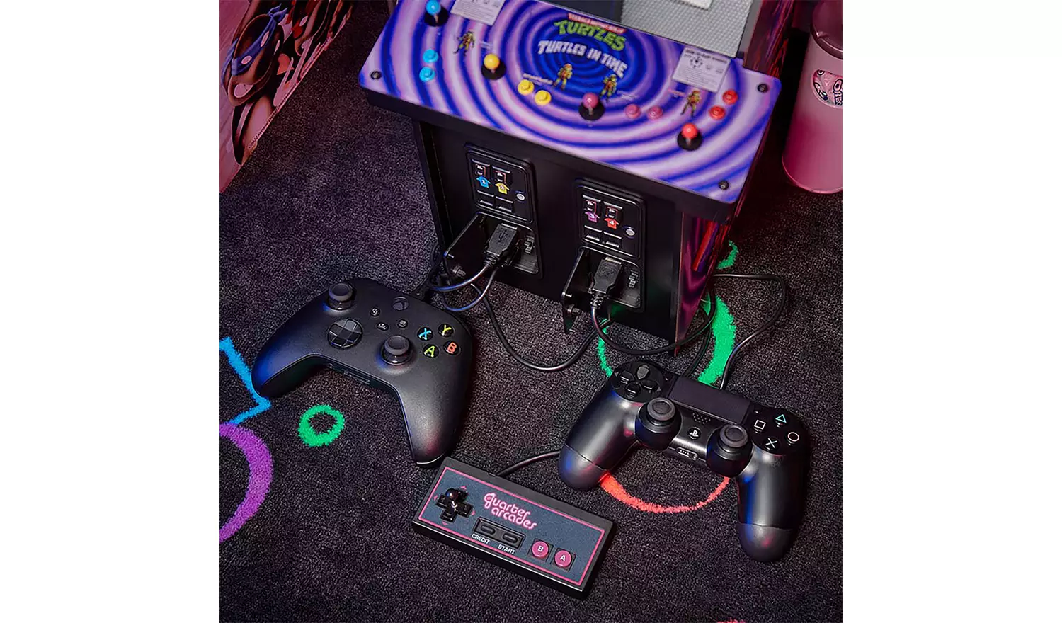 TMNT Turtles In Time Collector's 1/4 Tabletop Arcade Machine