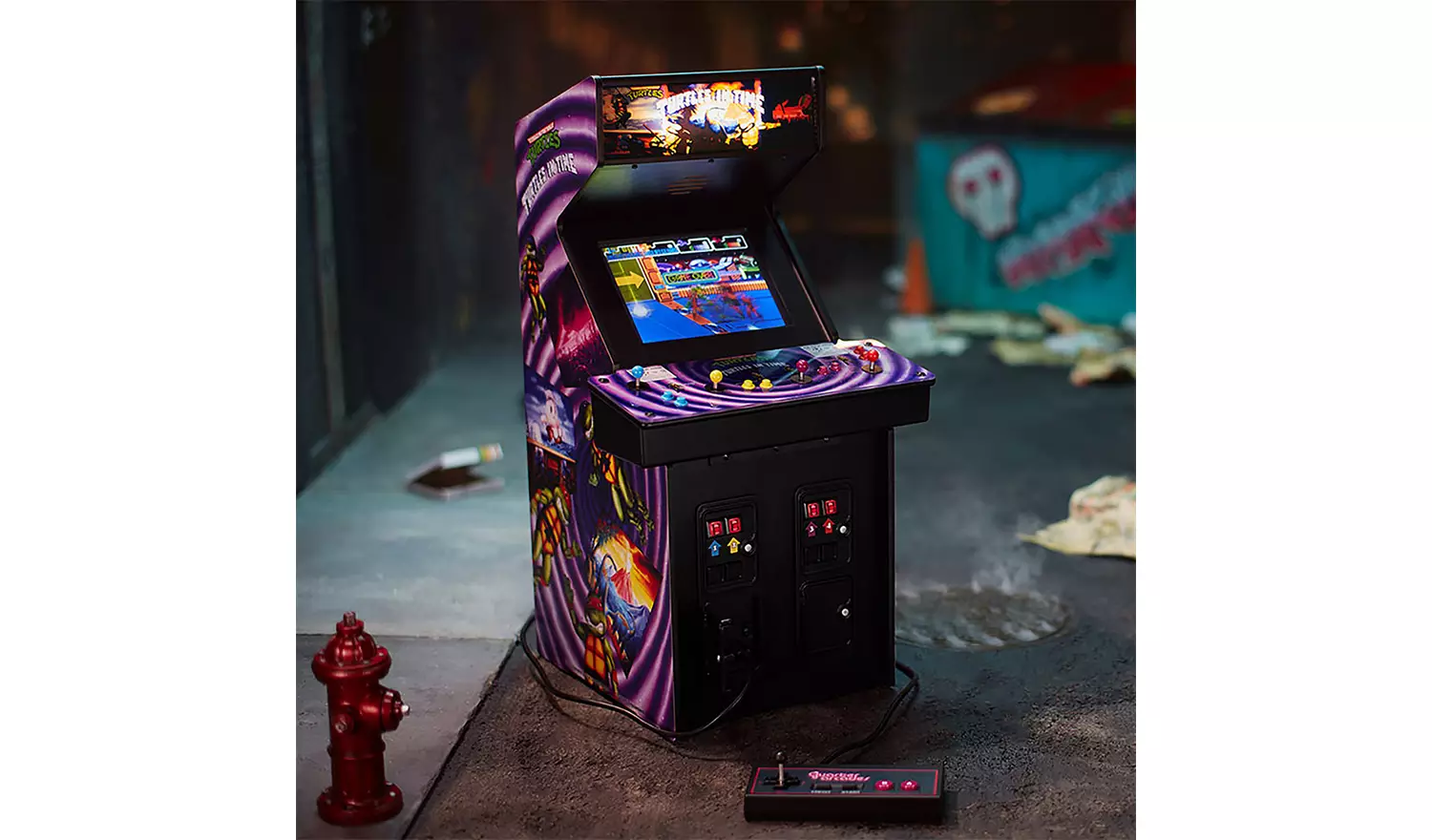 TMNT Turtles In Time Collector's 1/4 Tabletop Arcade Machine