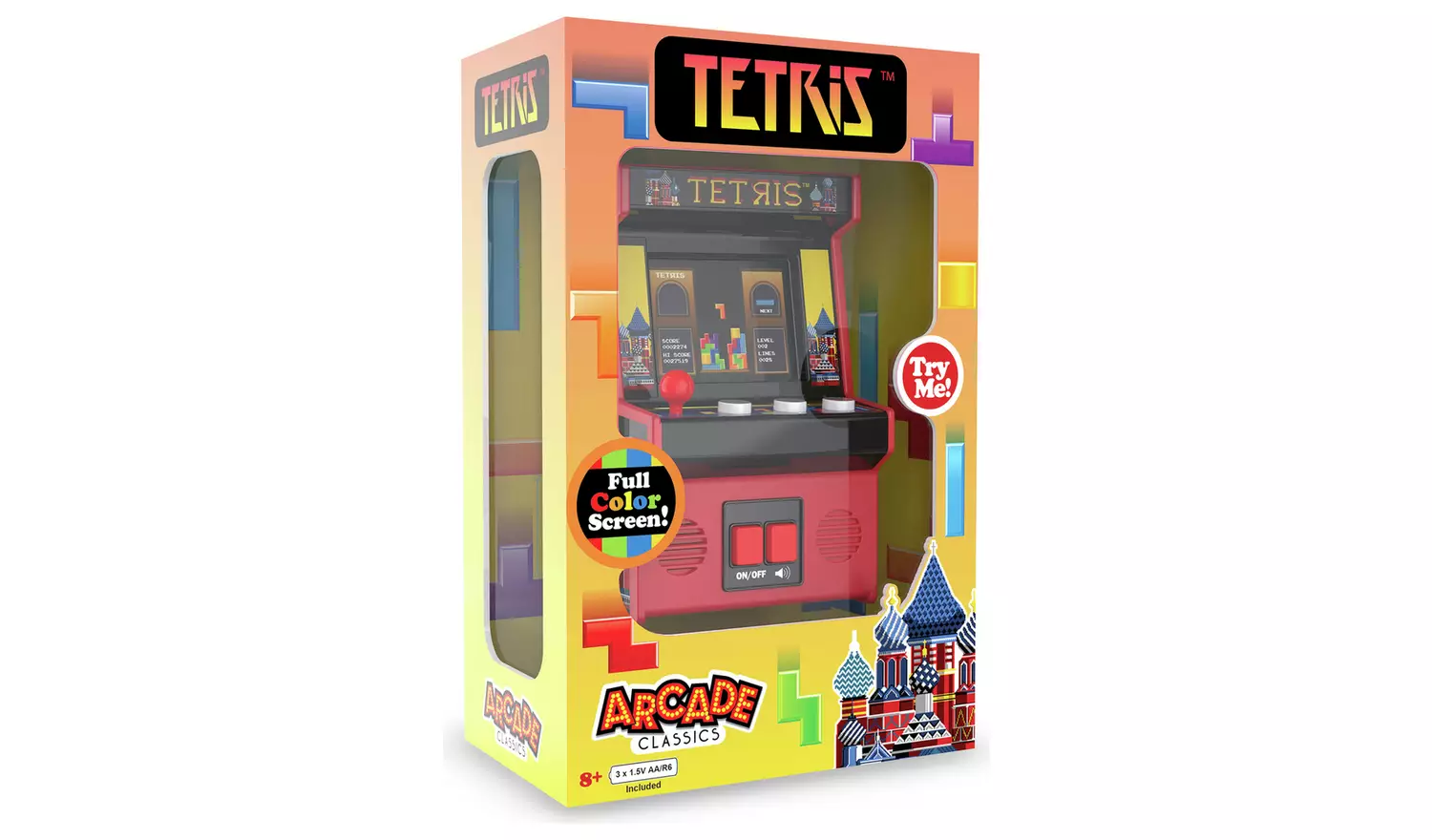 Basic Fun Tetris Classics Retro Mini Arcade Machine