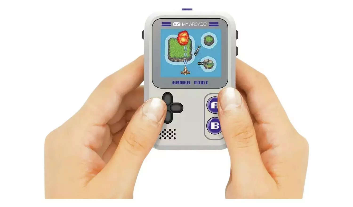 My Arcade Gamer Mini Classic Gaming System - Grey & Purple