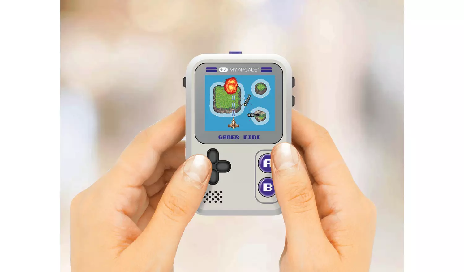My Arcade Gamer Mini Classic Gaming System - Grey & Purple