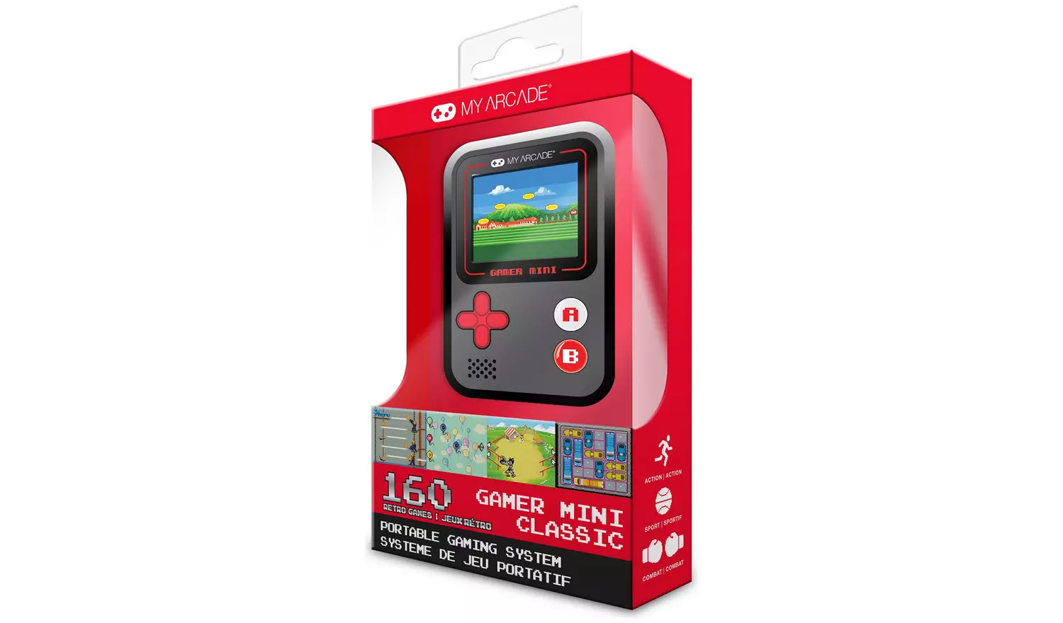 My Arcade Gamer Mini Classic Gaming System - Black & Red