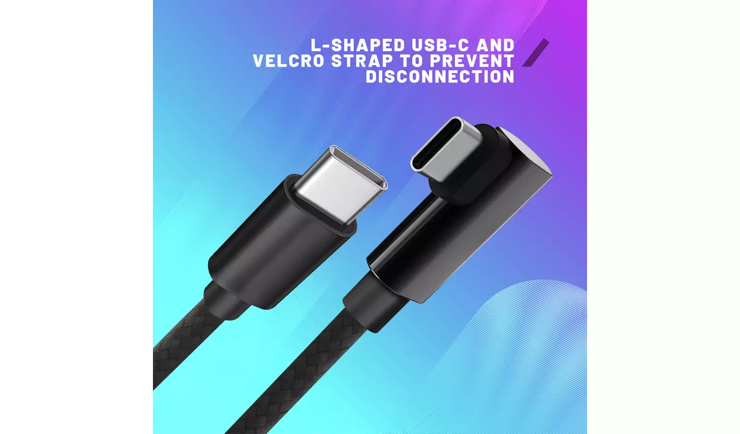STEALTH 3m Braided USB-C Link Cable For Meta Quest 2, 3, 3S