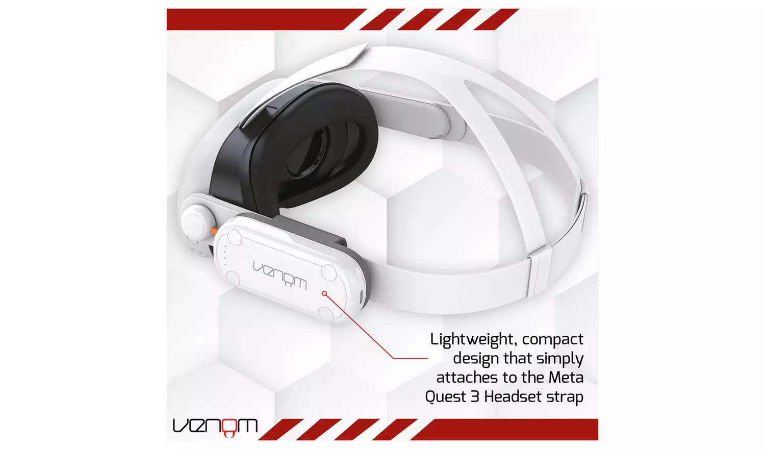 Venom Power Bank For Meta Quest 3 and 3S - White