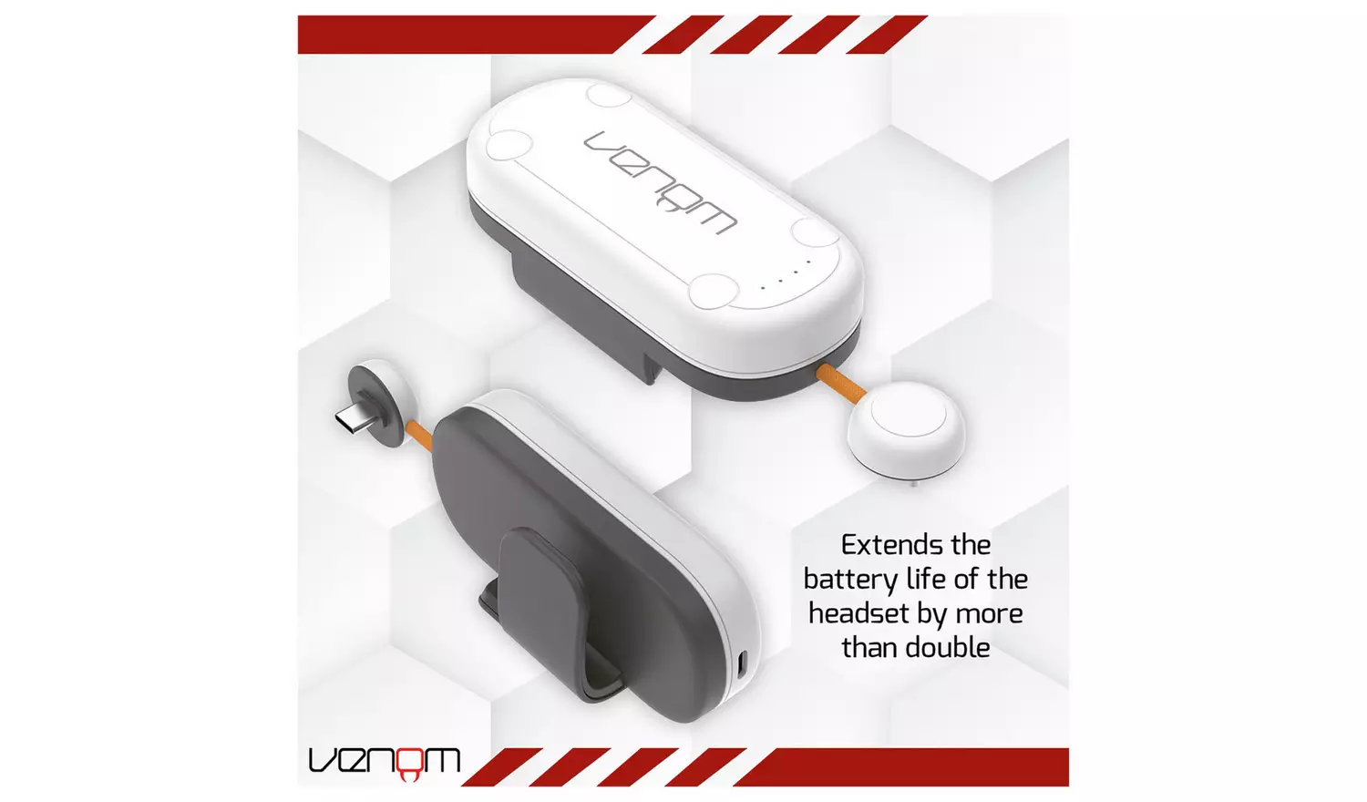 Venom Power Bank For Meta Quest 3 and 3S - White