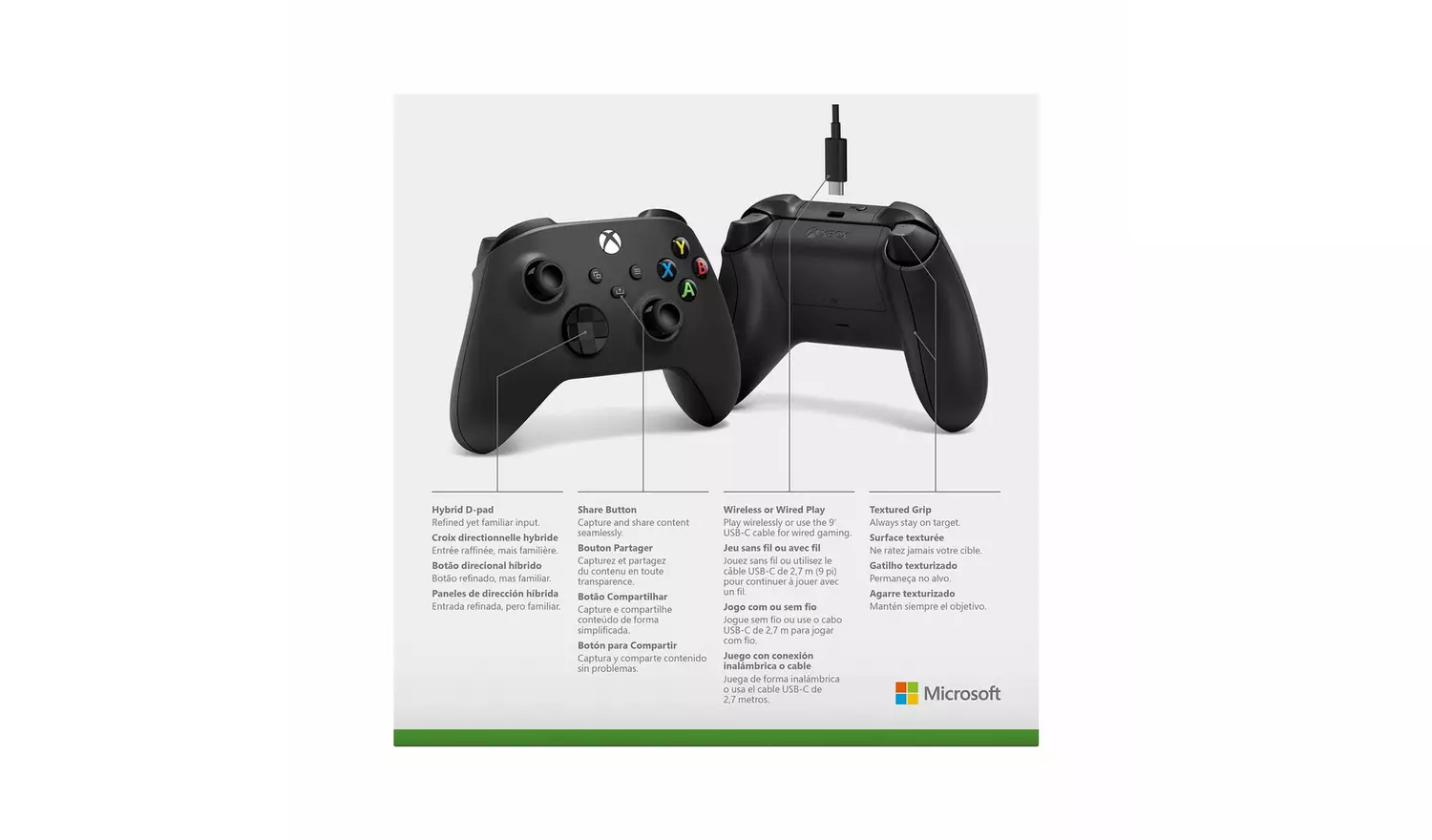 Xbox Wireless Controller + USB - C Cable