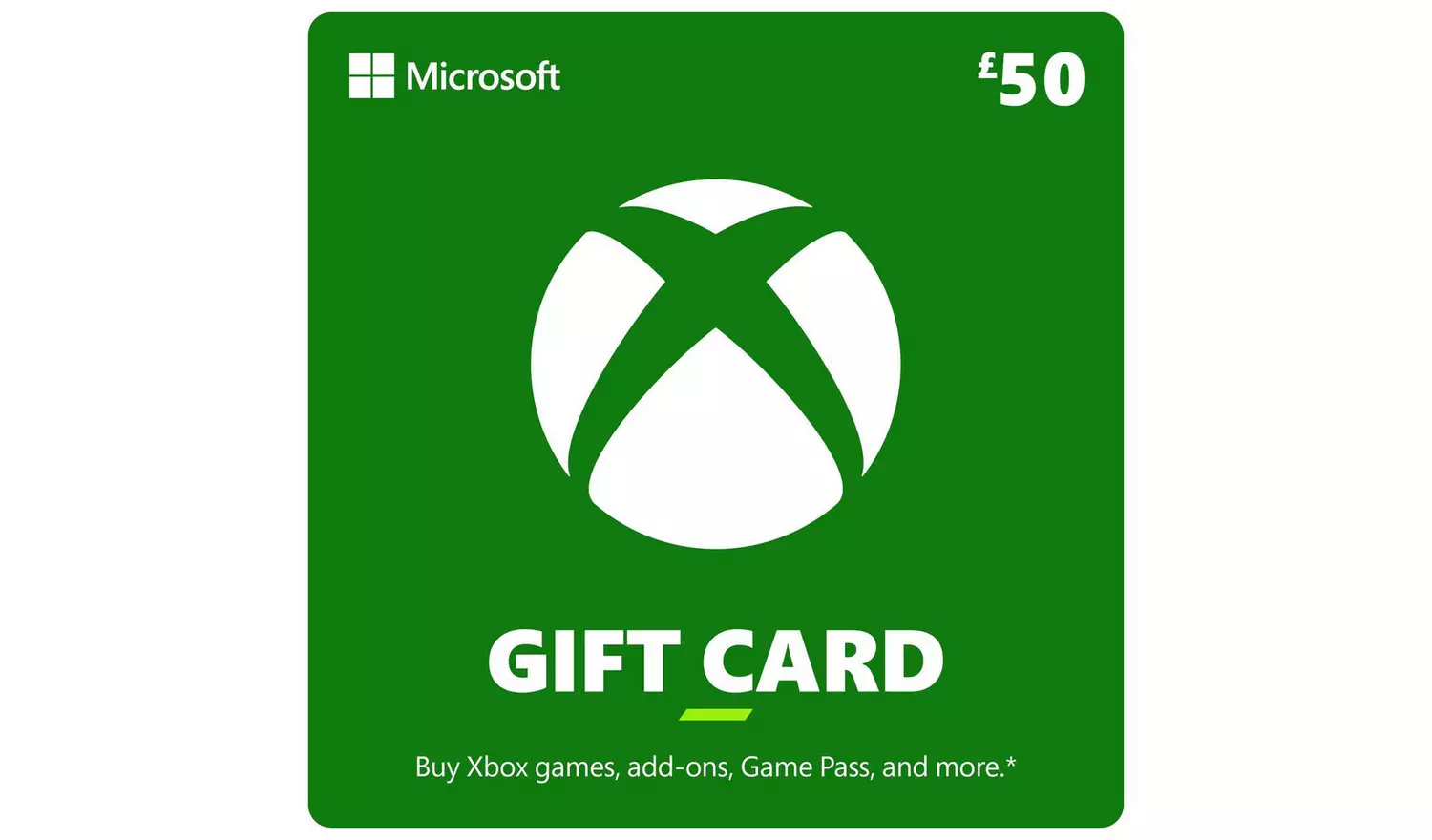 Xbox 50 GBP Gift Card