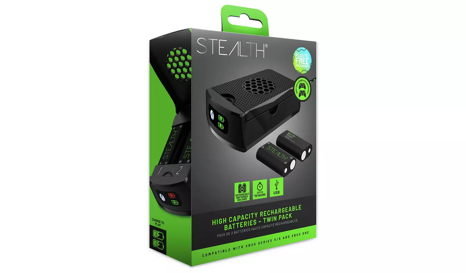 STEALTH Xbox High Capacity Rechargeable Battery Twin Pack