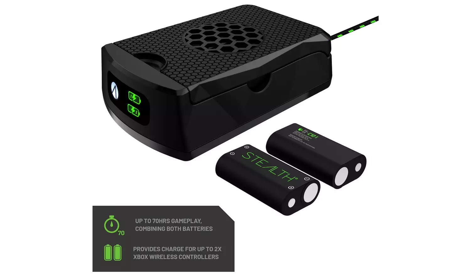 STEALTH Xbox High Capacity Rechargeable Battery Twin Pack