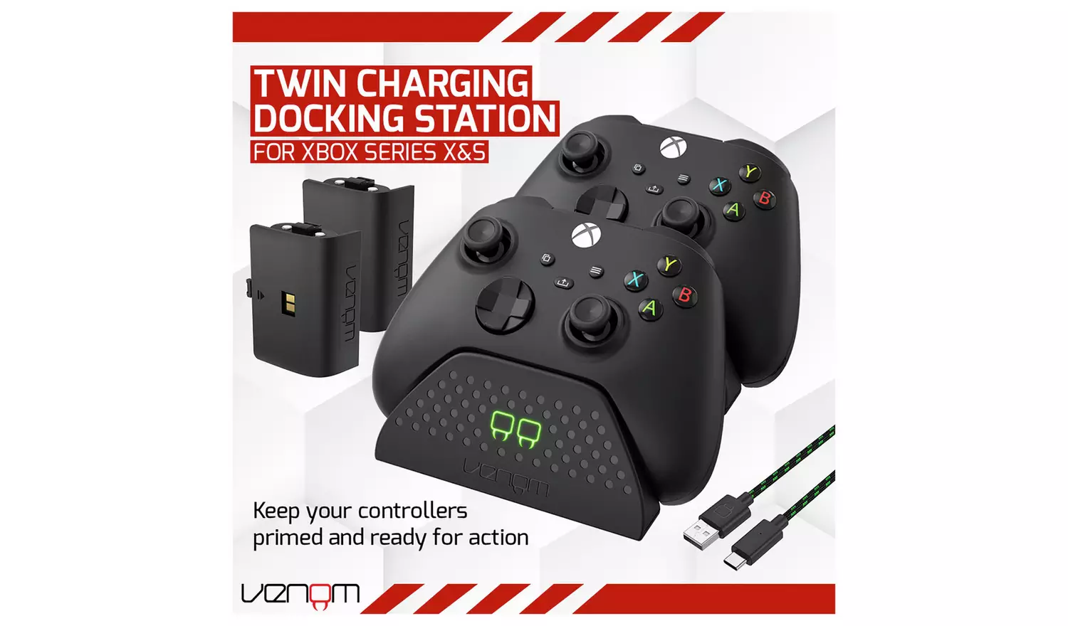 VenomXbox Series X/S & One Twin Docking & Charging Station