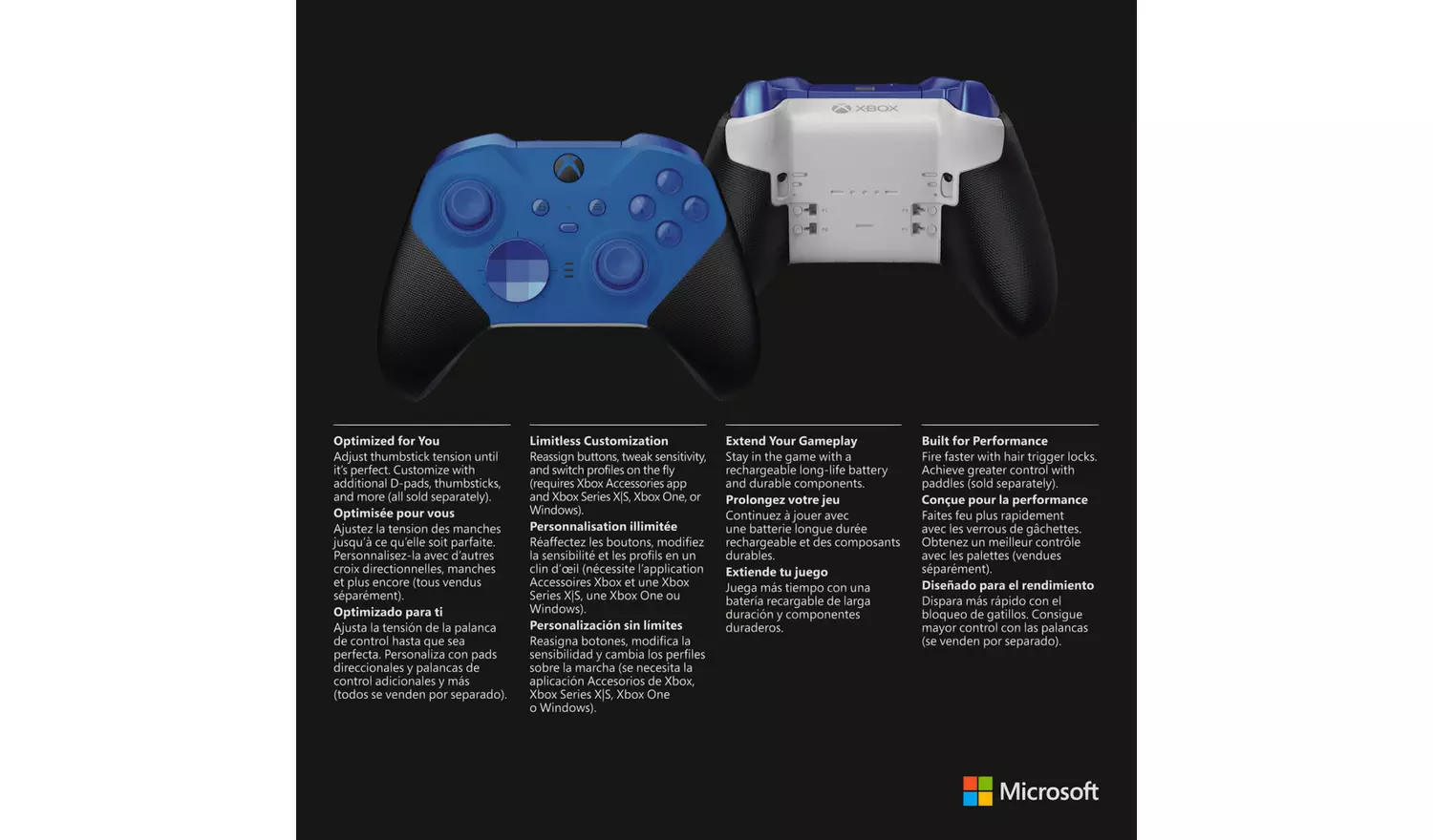 Xbox Elite Wireless Controller Series 2 - Core - Blue