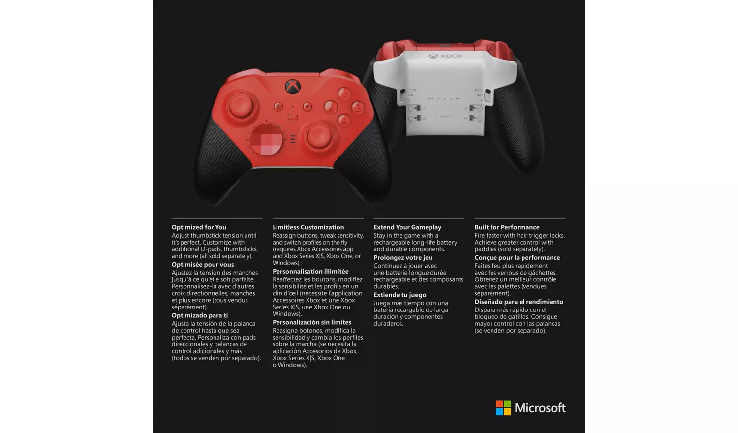 Xbox Elite Wireless Controller Series 2 - Core - Red
