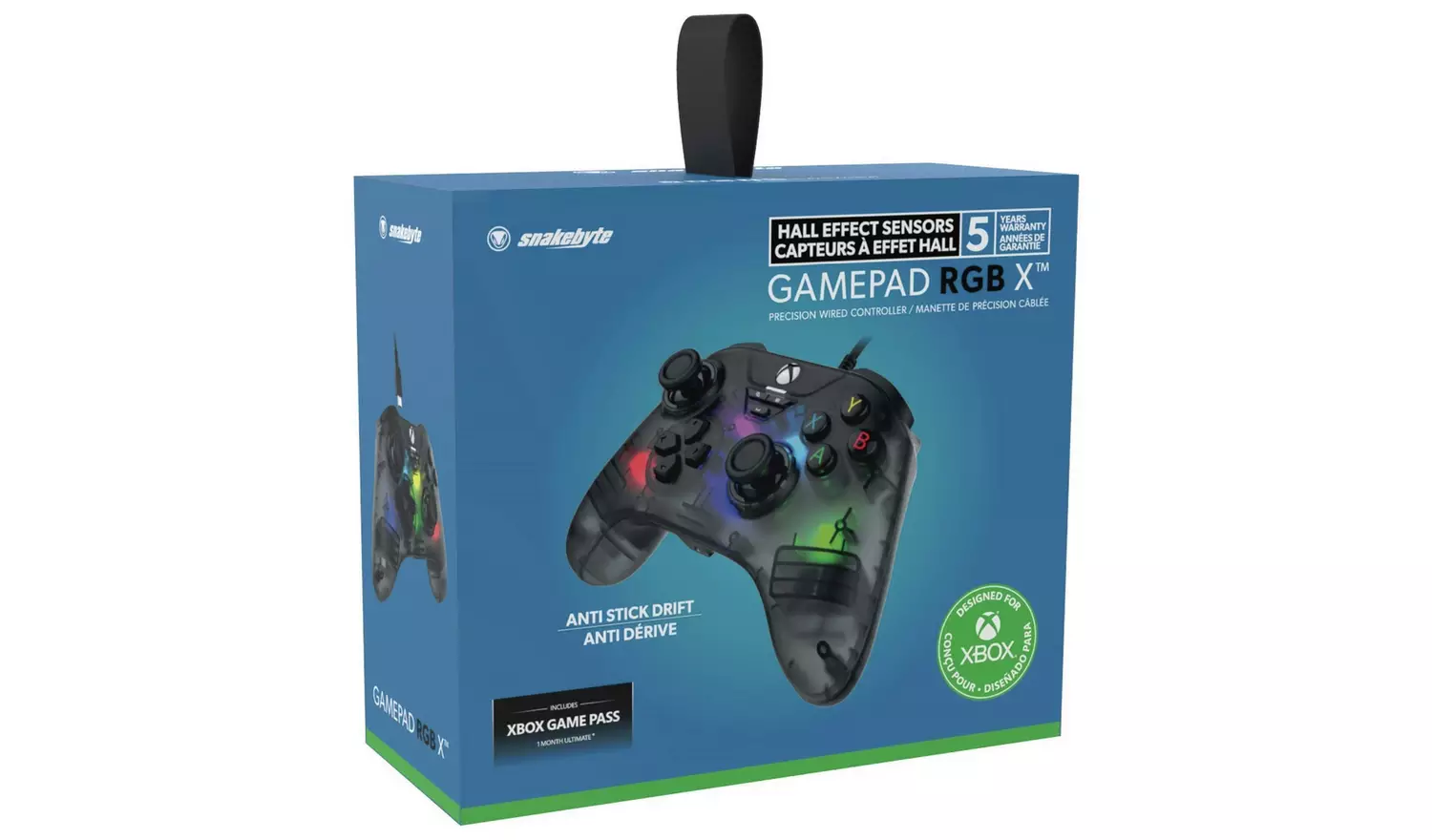 Snakebyte Gamepad RGB X Xbox Wired Controller - Grey