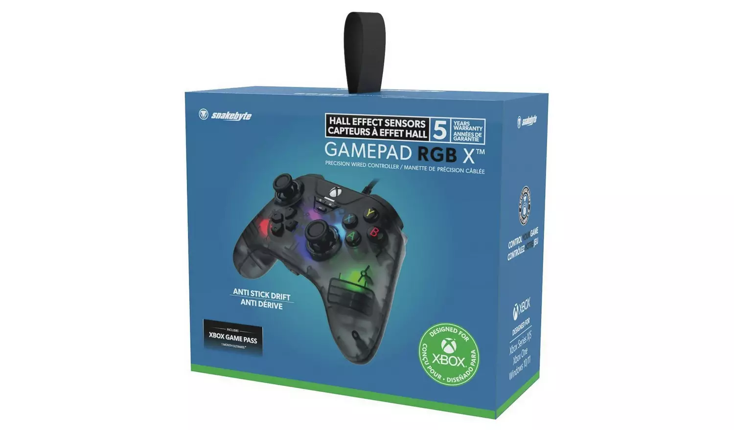 Snakebyte Gamepad RGB X Xbox Wired Controller - Grey