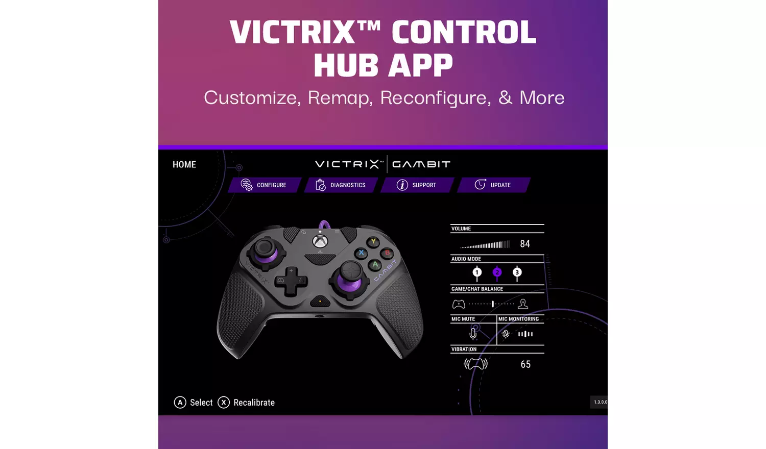 PDP Victrix Gambit Prime Xbox Wired Controller - Black