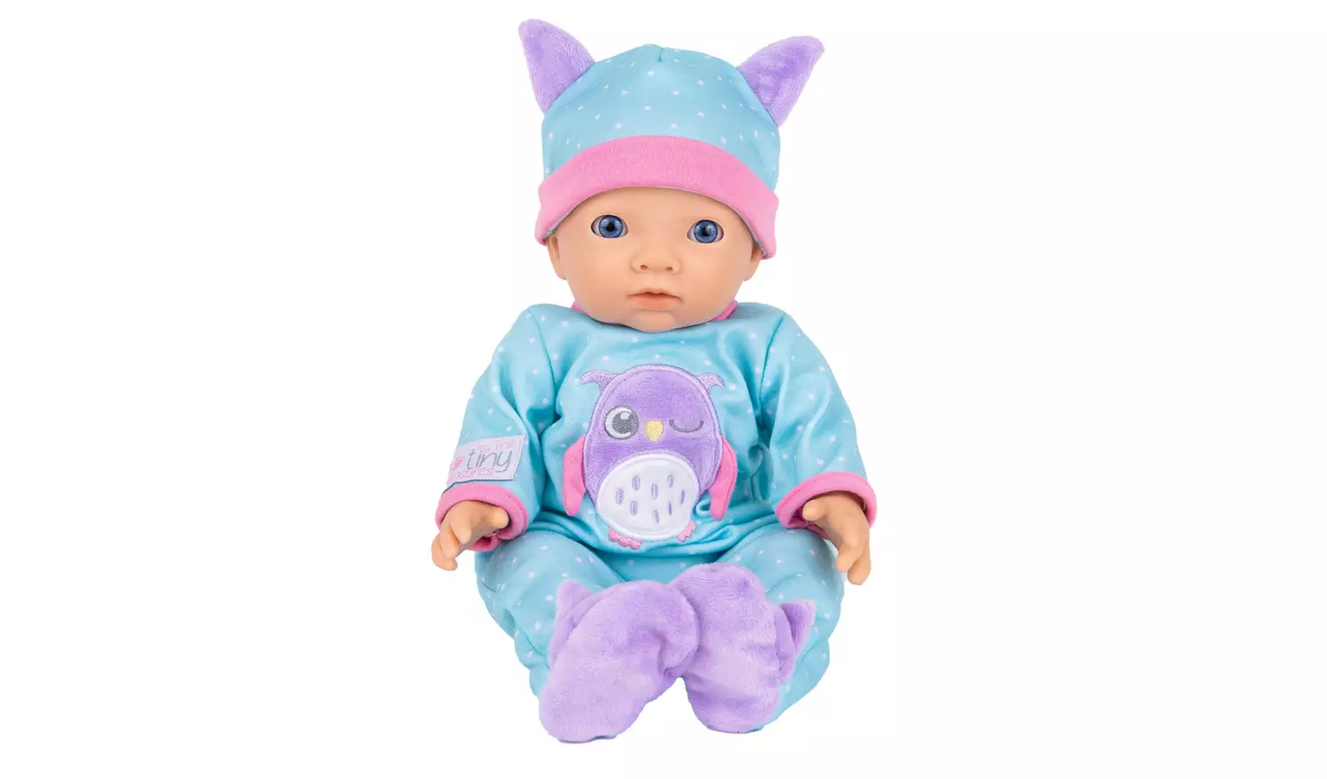 My First Tiny Treasures Night Owl Doll Sleepsuit