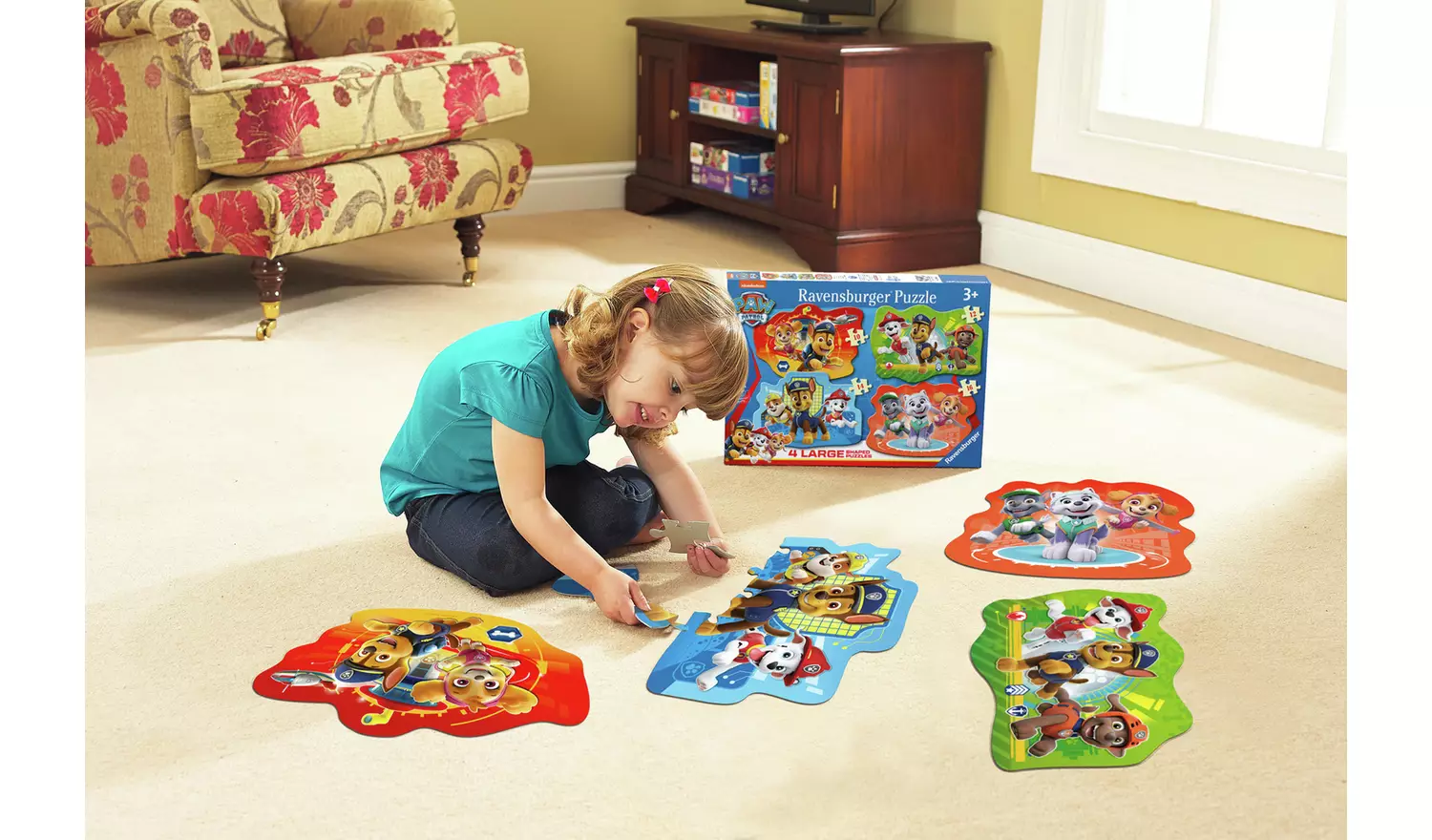 Ravensburger PAW Patrol Floor 4 Shaped Jigsaw Puzzles