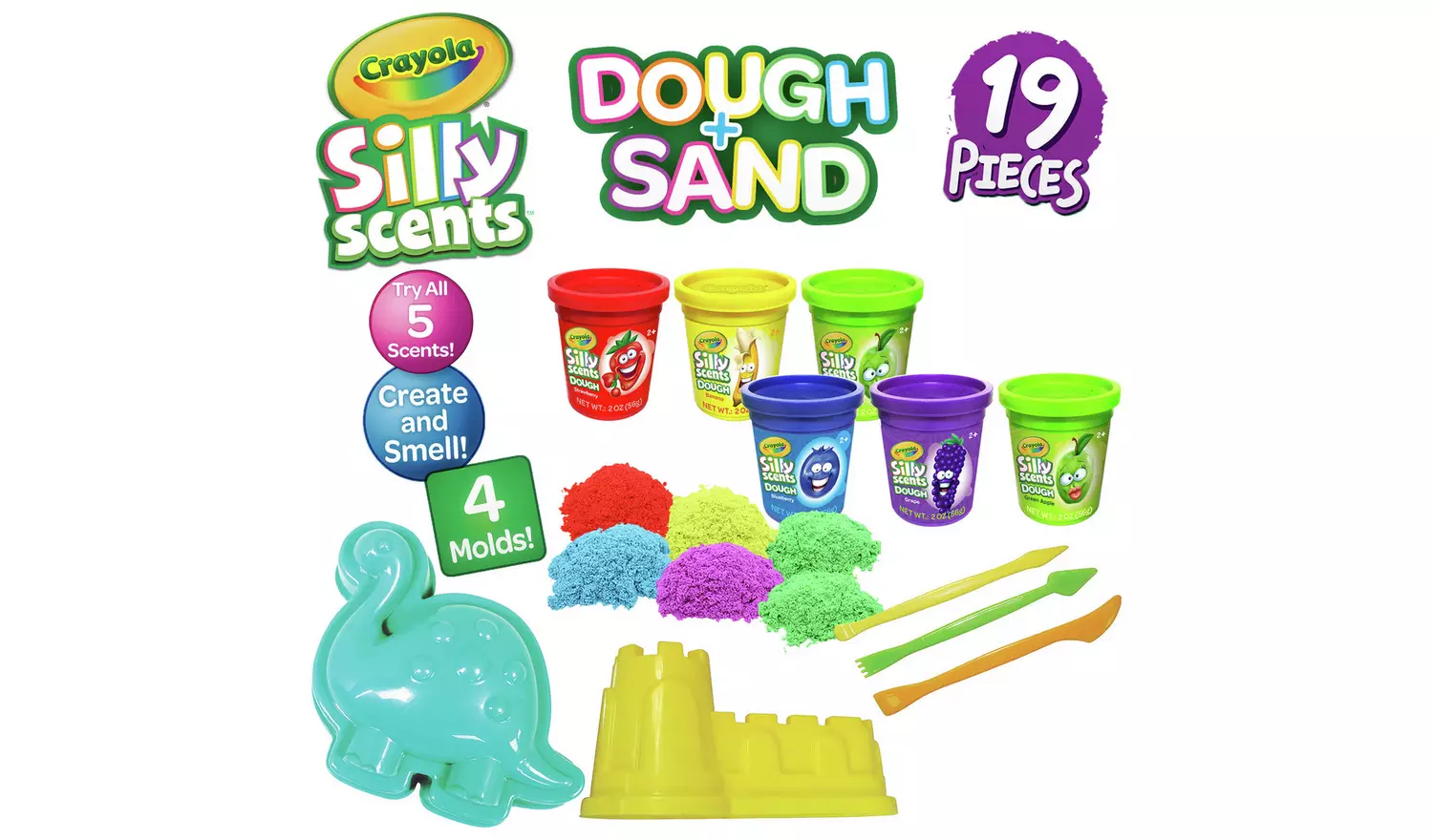 Crayola Silly Scents Sand & Dough Creative Compounds Set
