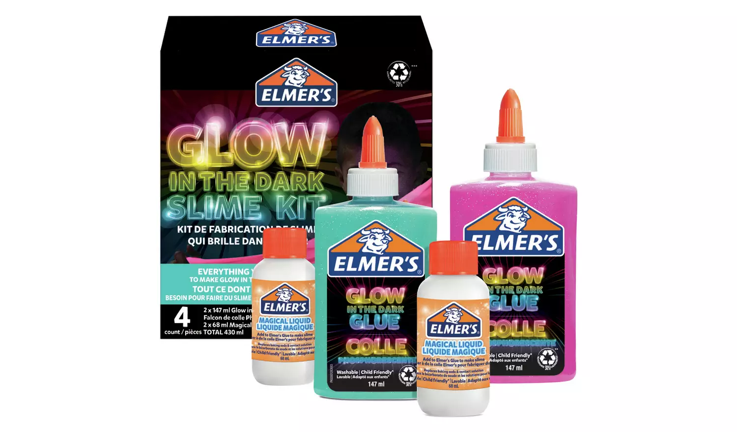 Elmer's Glow In The Dark Slime Kit