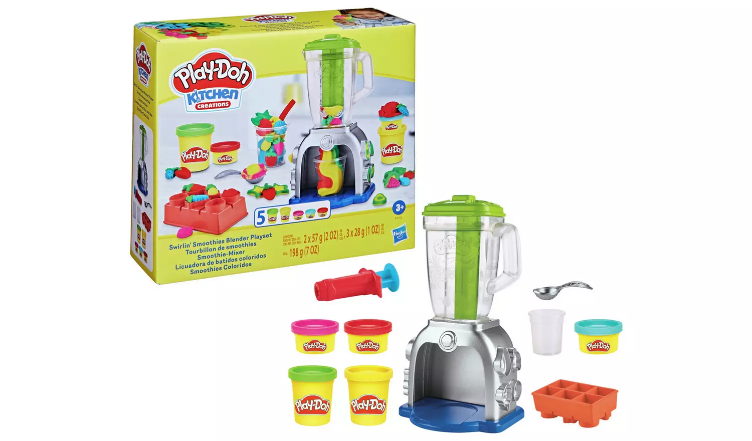 Play-Doh Swirlin' Smoothies Blender with 5 Tubs Playset