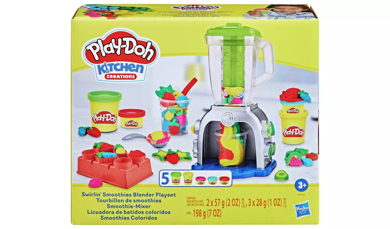 Play-Doh Swirlin' Smoothies Blender with 5 Tubs Playset