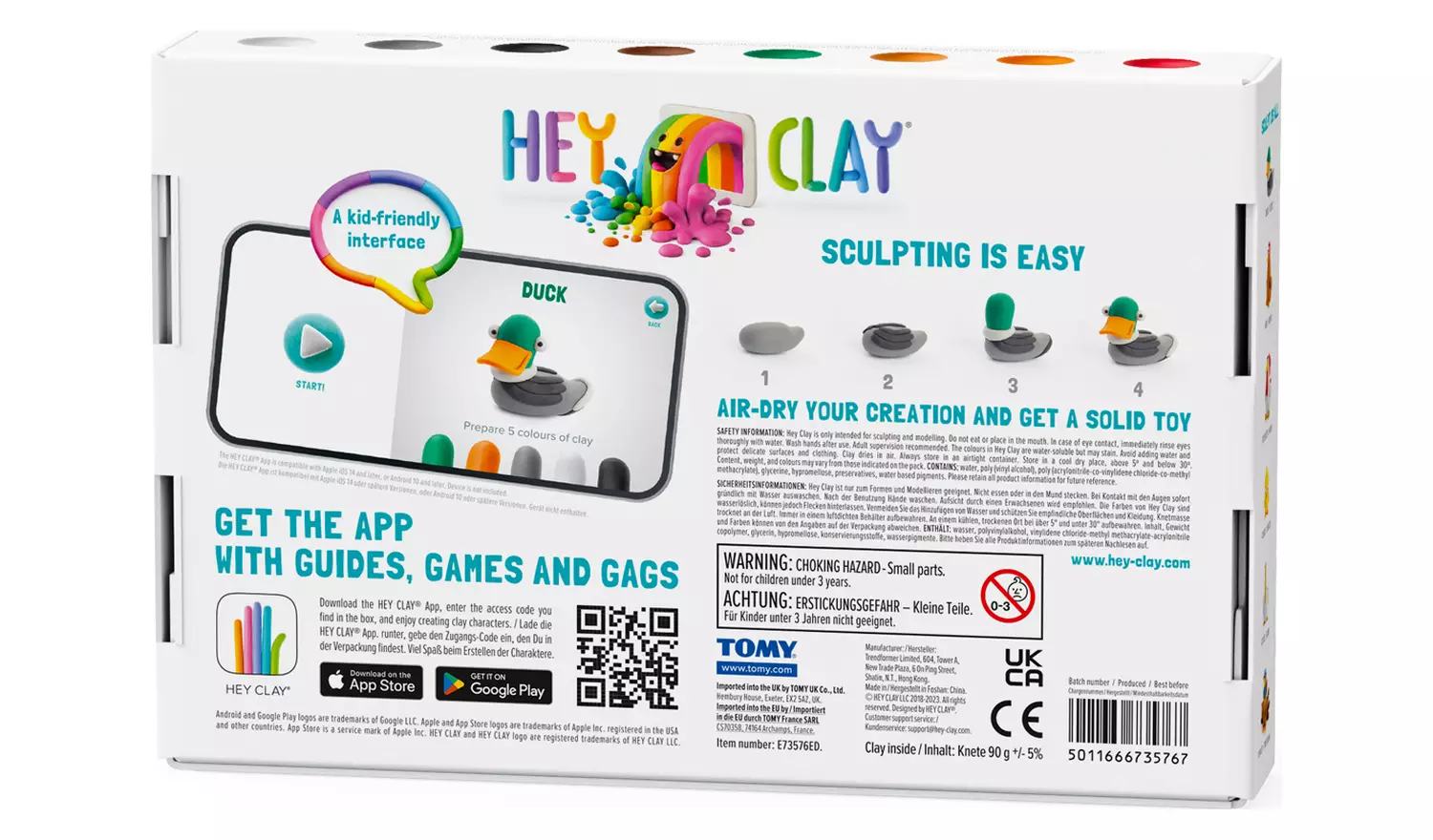 Hey Clay Farm Birds 6 Can Set