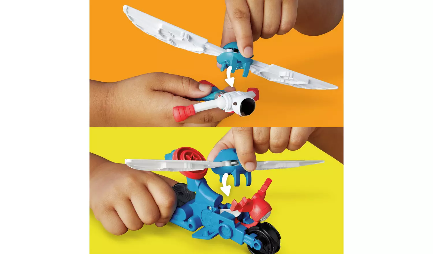 Play-Doh Marvel Captain America Moto-Slicer with 3 Tubs