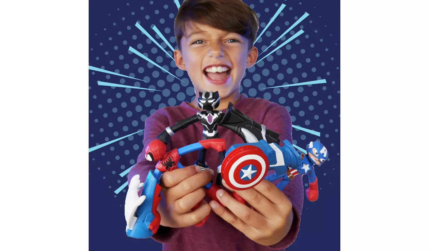 Play-Doh Marvel Captain America Moto-Slicer with 3 Tubs